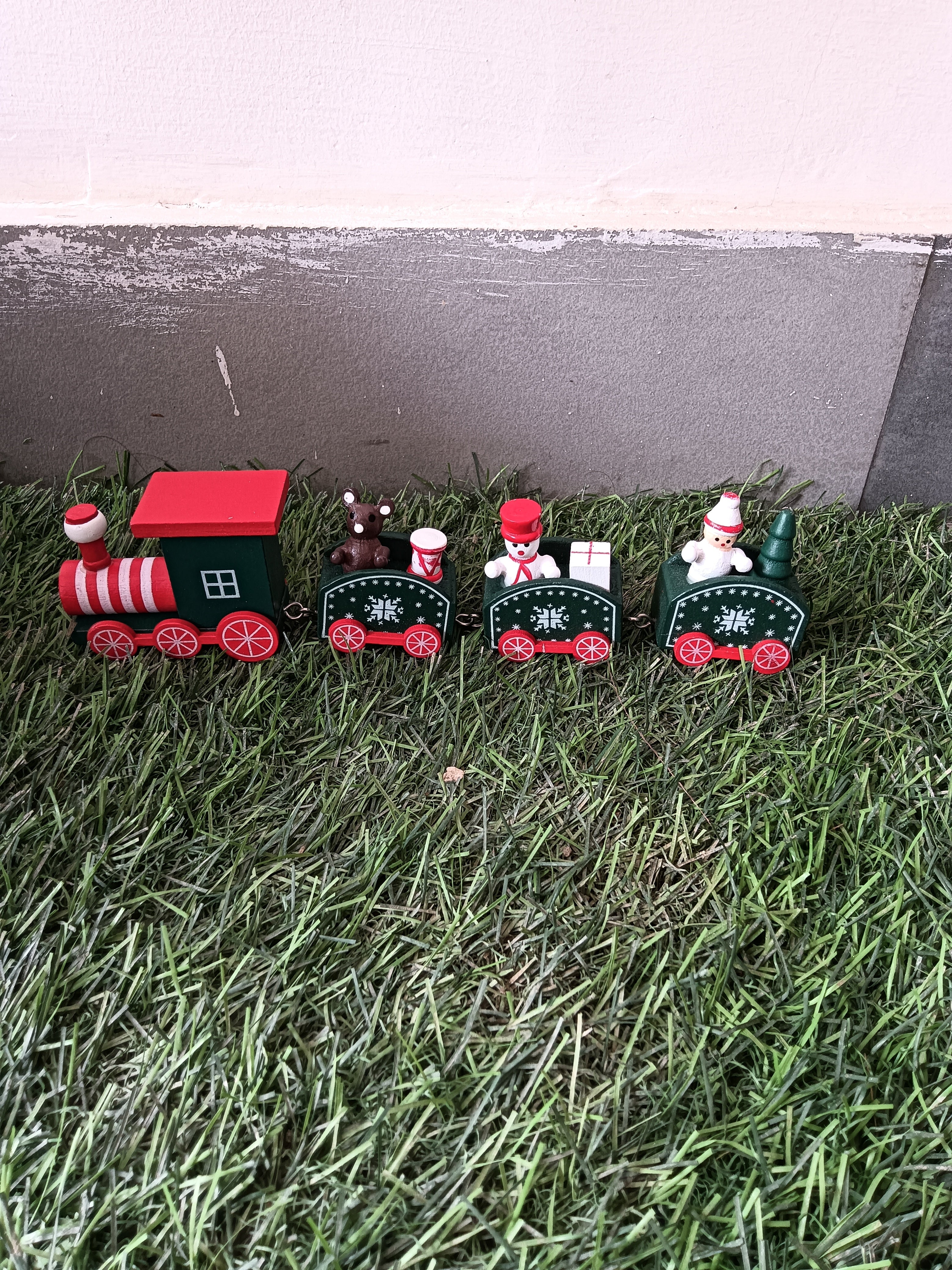 Christmas Wooden Train for Kids
